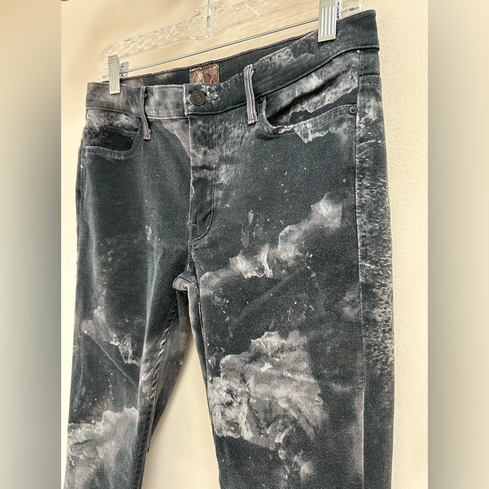 MOTHER x Freja Beha Erichsen The Muse Skinny Jean Black Gray Abstract Print Rare - Picture 6 of 10